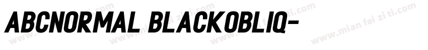 ABCNormal BlackObliq字体转换